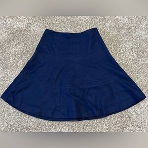Boden Elegant Navy Blue Wool Women's Skirt